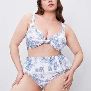 Cider Toile De Jouy Bikini Set
